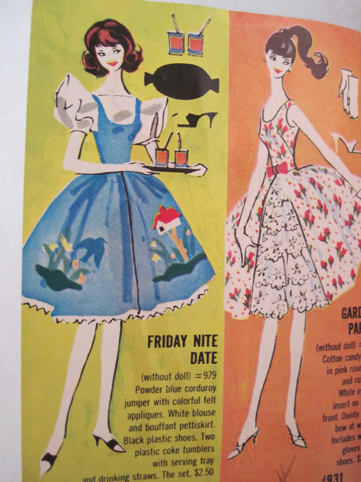 Vintage barbie outfits clearance